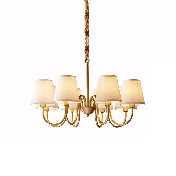 Dalen Traditional Stacey Fabric Chandelier-Neutral Decor