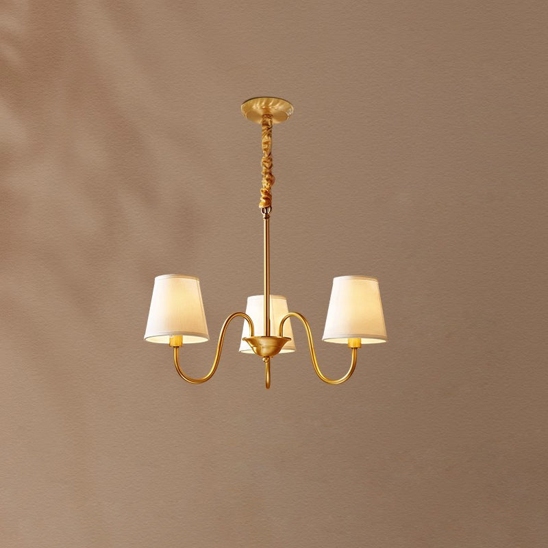 Dalen Traditional Stacey Fabric Chandelier-Neutral Decor
