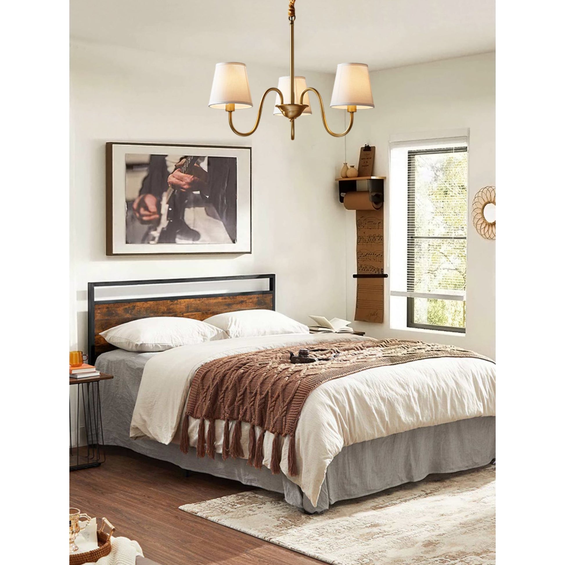 Dalen Traditional Stacey Fabric Chandelier-Neutral Decor