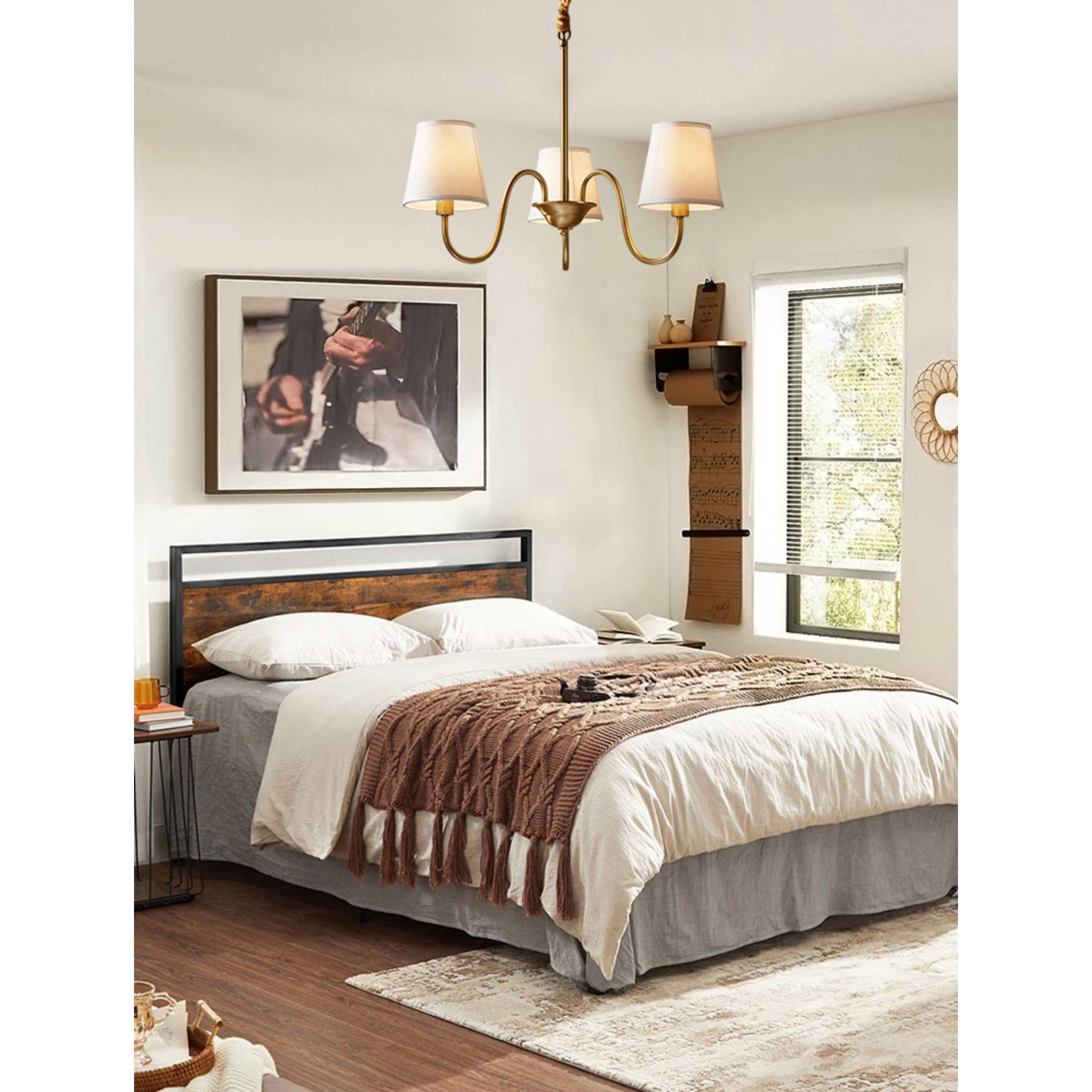 Dalen Traditional Stacey Fabric Chandelier-Neutral Decor