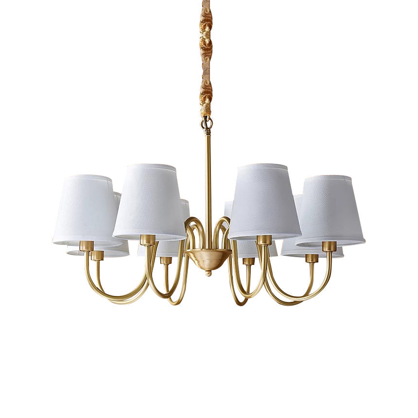 Dalen Traditional Stacey Fabric Chandelier-Neutral Decor