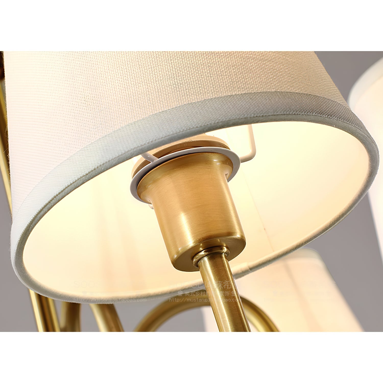 Dalen Traditional Stacey Fabric Chandelier-Neutral Decor