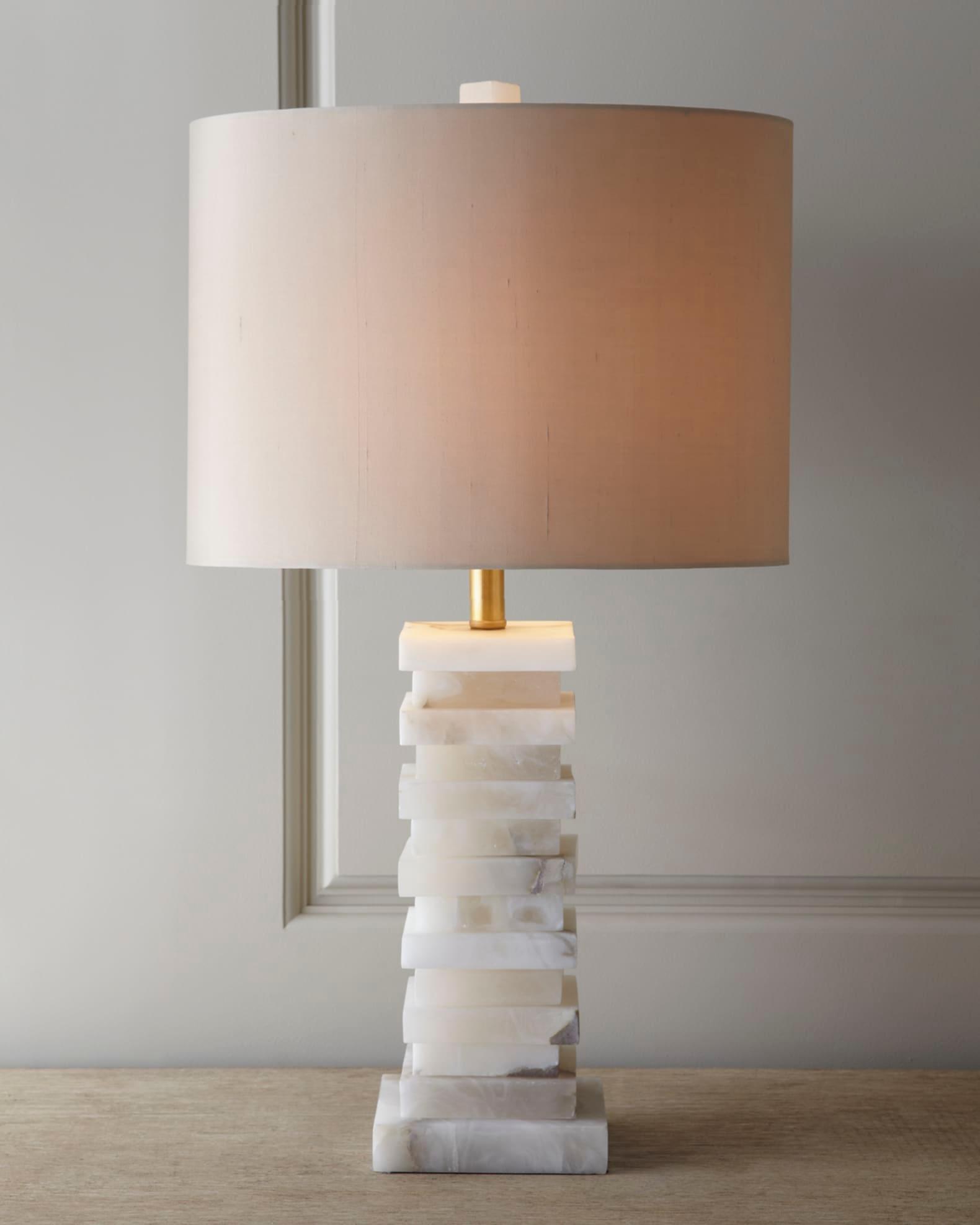 Covynen Alabaster Table Lamp-Neutral Decor