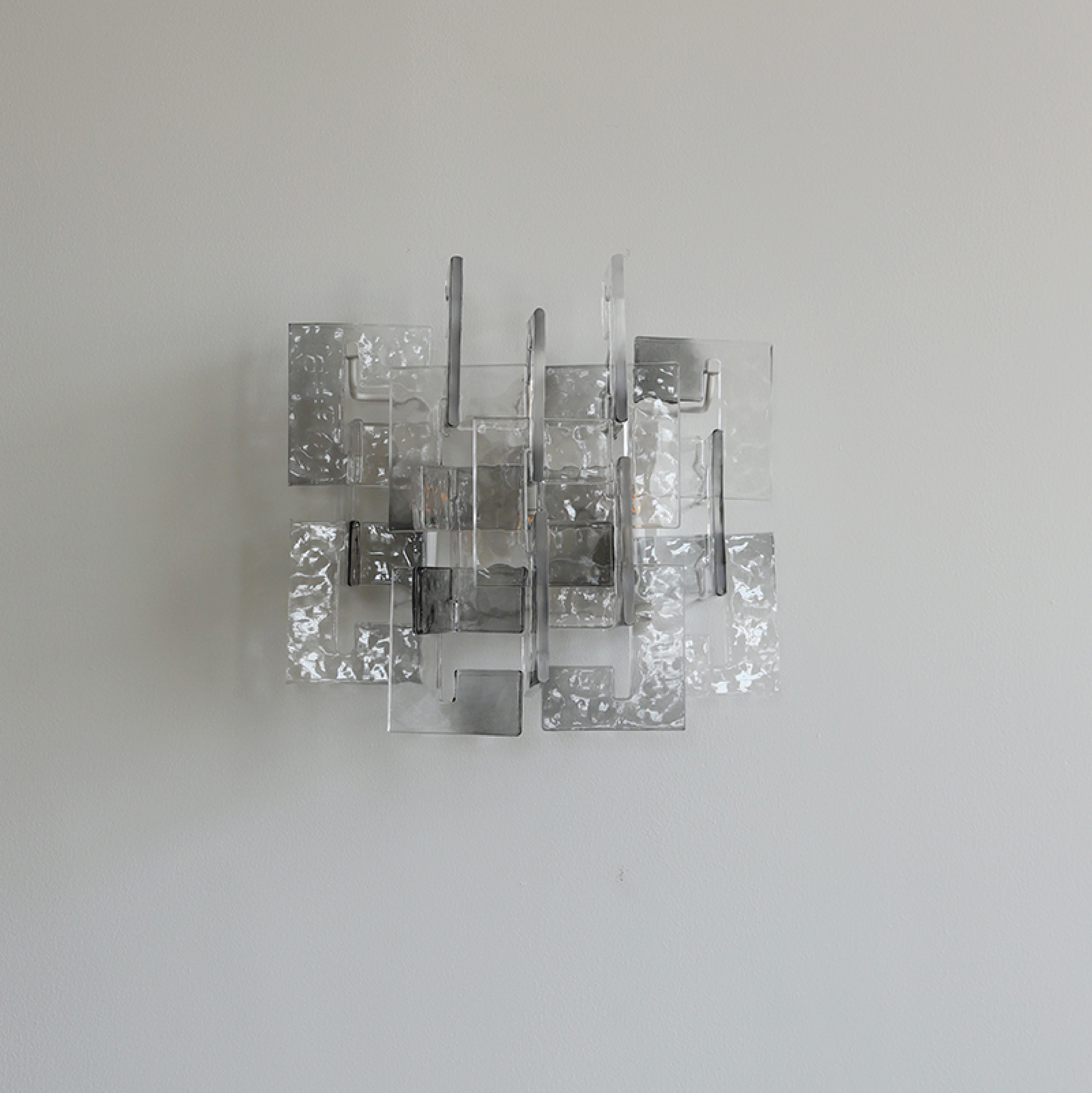 Stacked Glass Wall Sconce-Neutral Decor