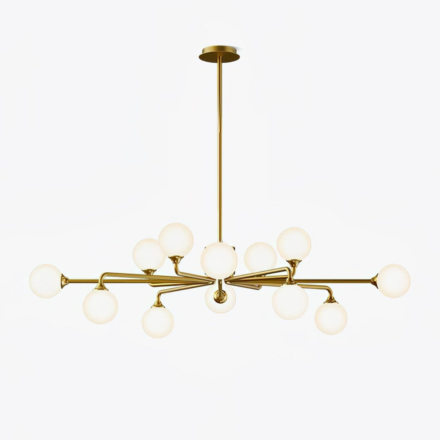 Nivor Modern Glass Chandelier-Neutral Decor