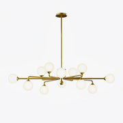 Nivor Modern Glass Chandelier-Neutral Decor