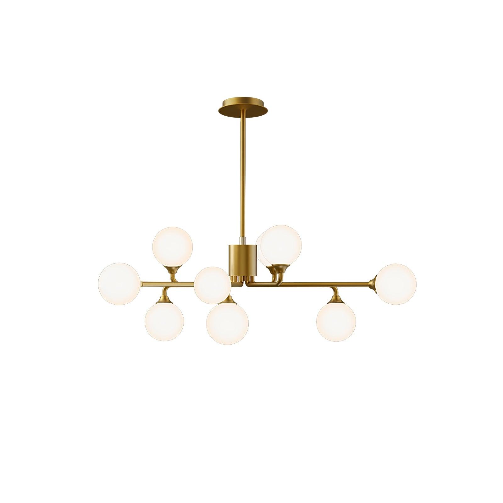 Nivor Modern Glass Chandelier-Neutral Decor