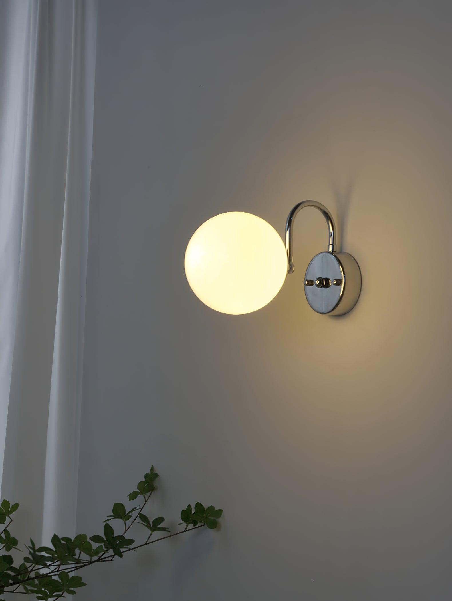 Coda Globo Modern Glass Sconce-Neutral Decor