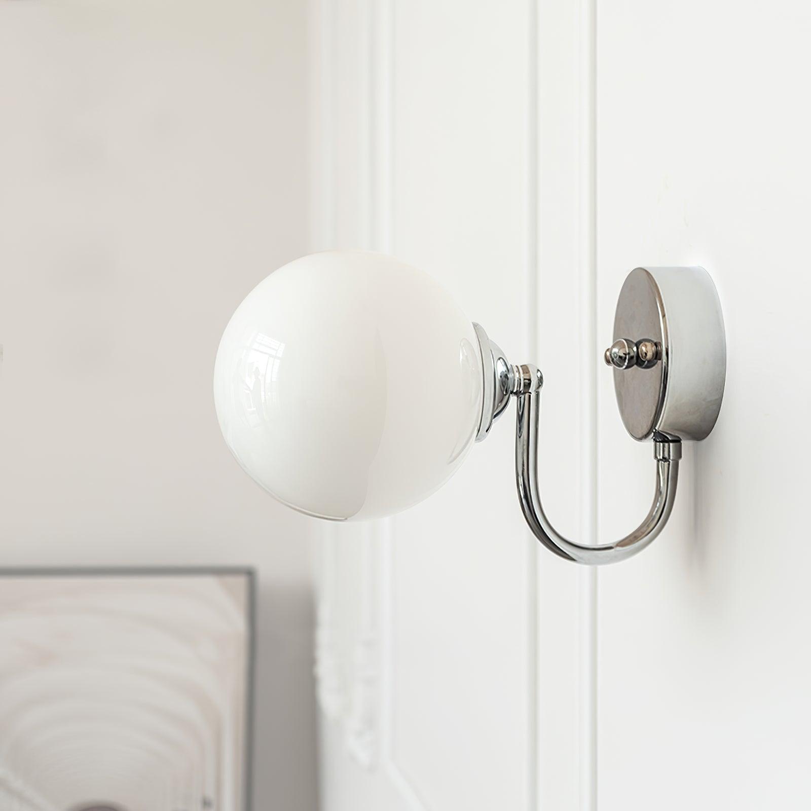 Coda Globo Modern Glass Sconce-Neutral Decor