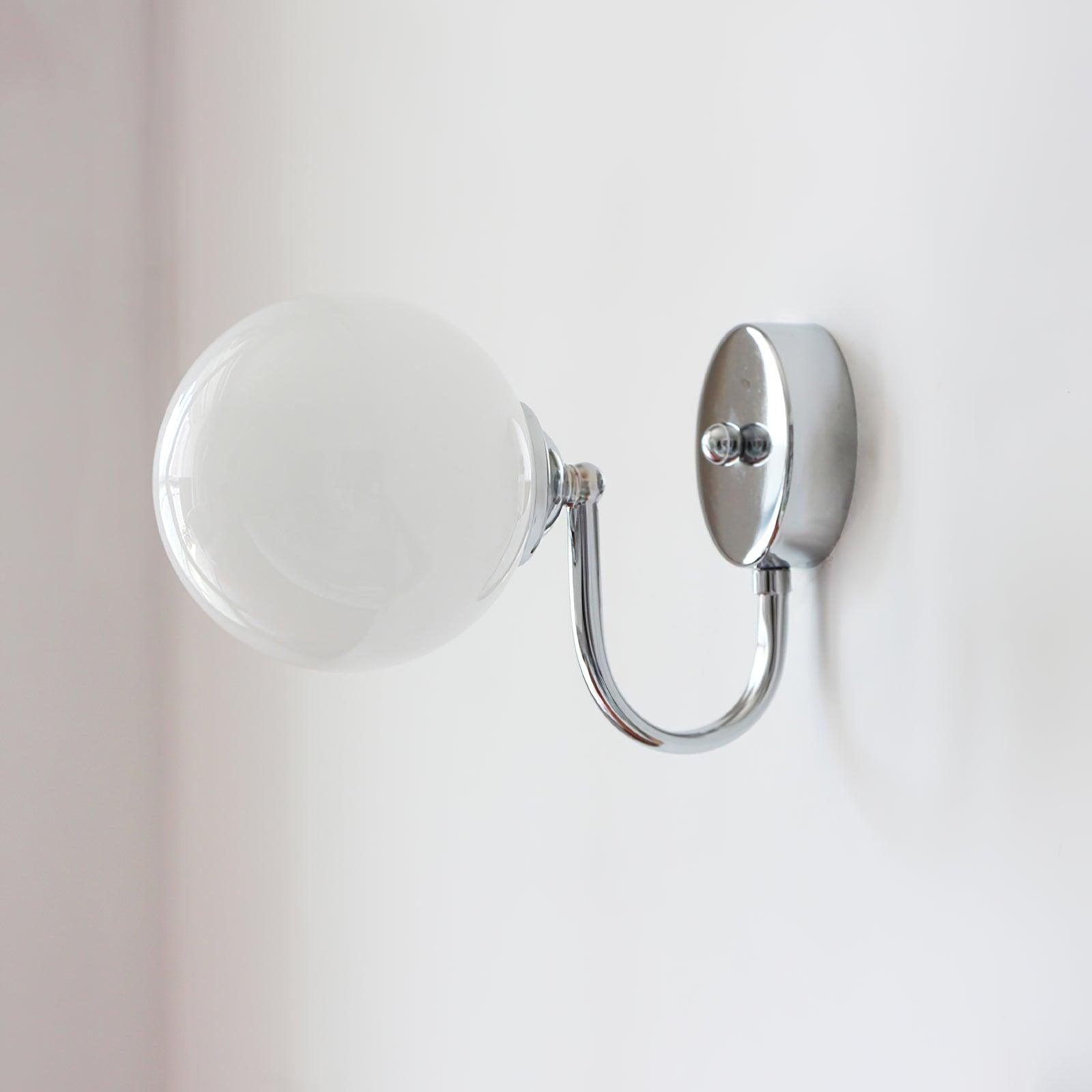 Coda Globo Modern Glass Sconce-Neutral Decor