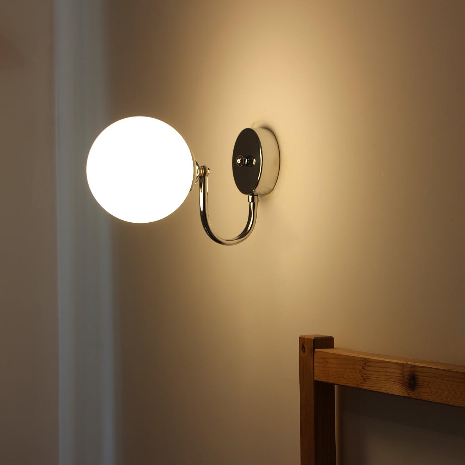 Coda Globo Modern Glass Sconce-Neutral Decor