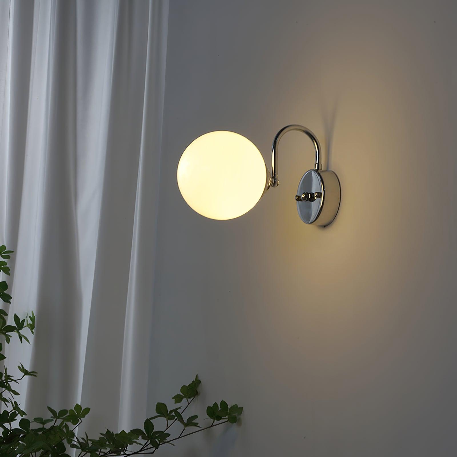 Coda Globo Modern Glass Sconce-Neutral Decor