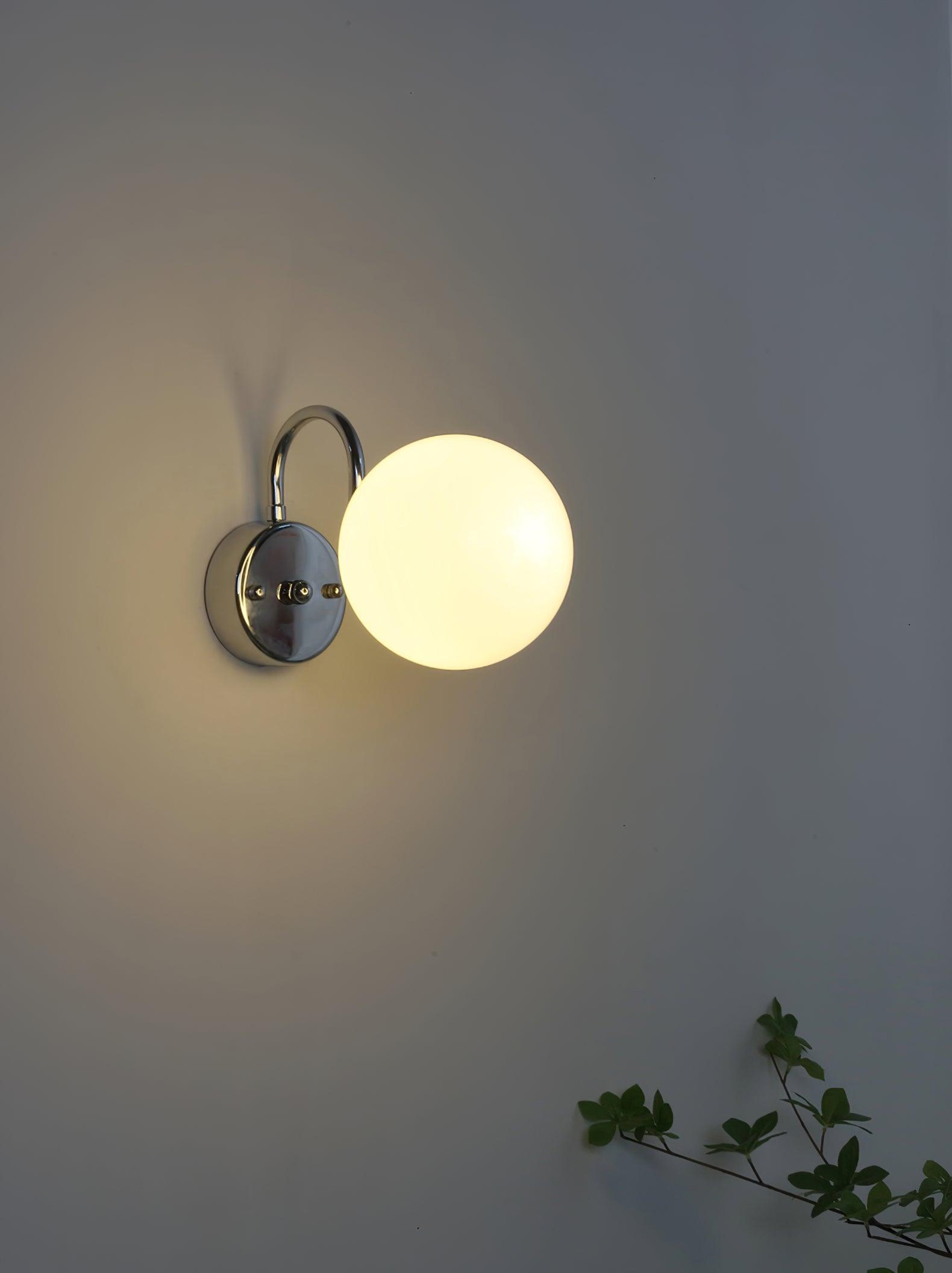 Coda Globo Modern Glass Sconce-Neutral Decor