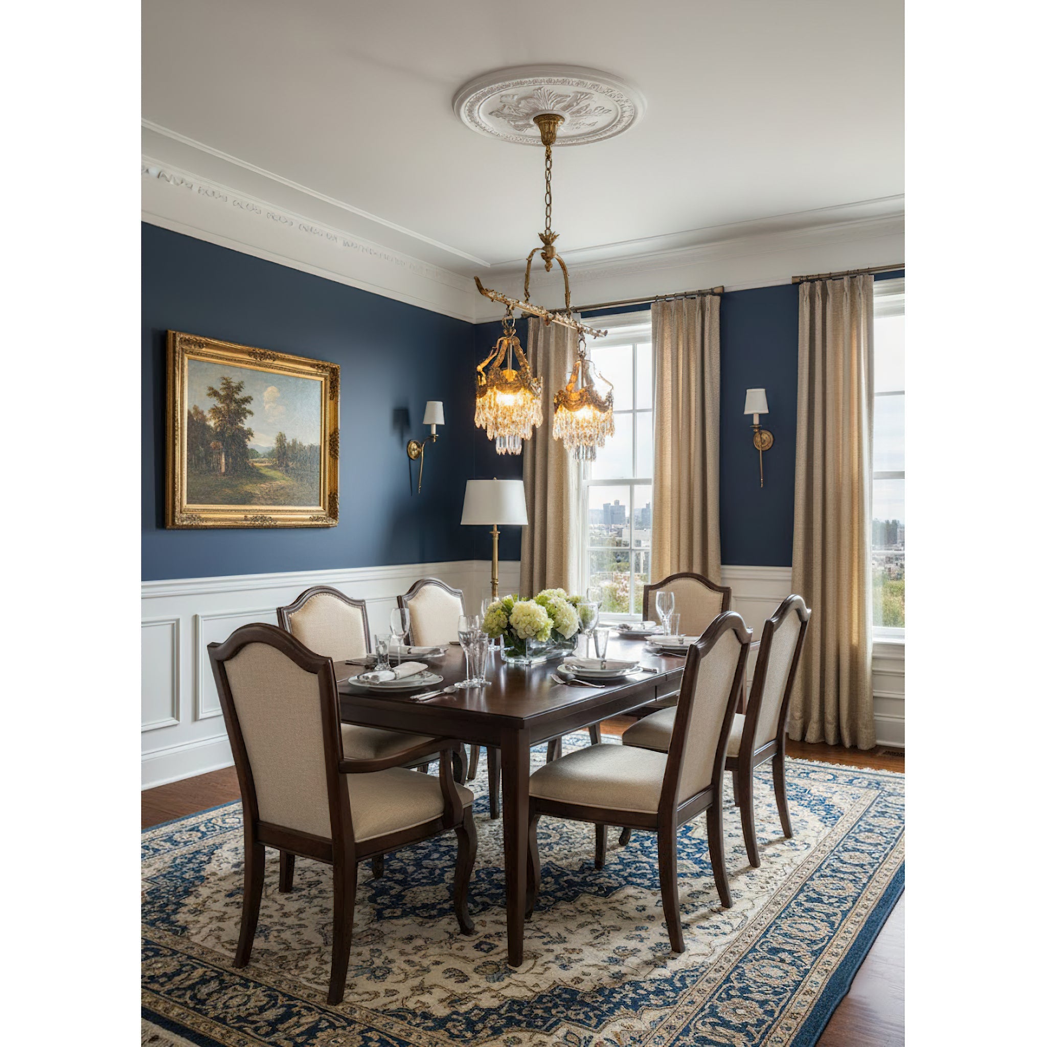 Lifestyle image of the pendant lamp in a contemporary home.