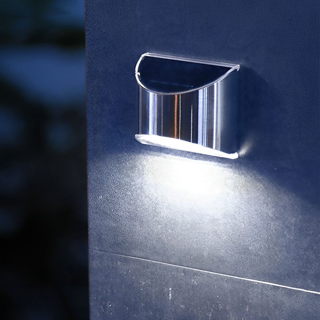 Lacy Minimalist Silver Modern Solar Stainless Steel Wall Lamp
