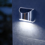 Lacy Minimalist Silver Modern Solar Stainless Steel Wall Lamp