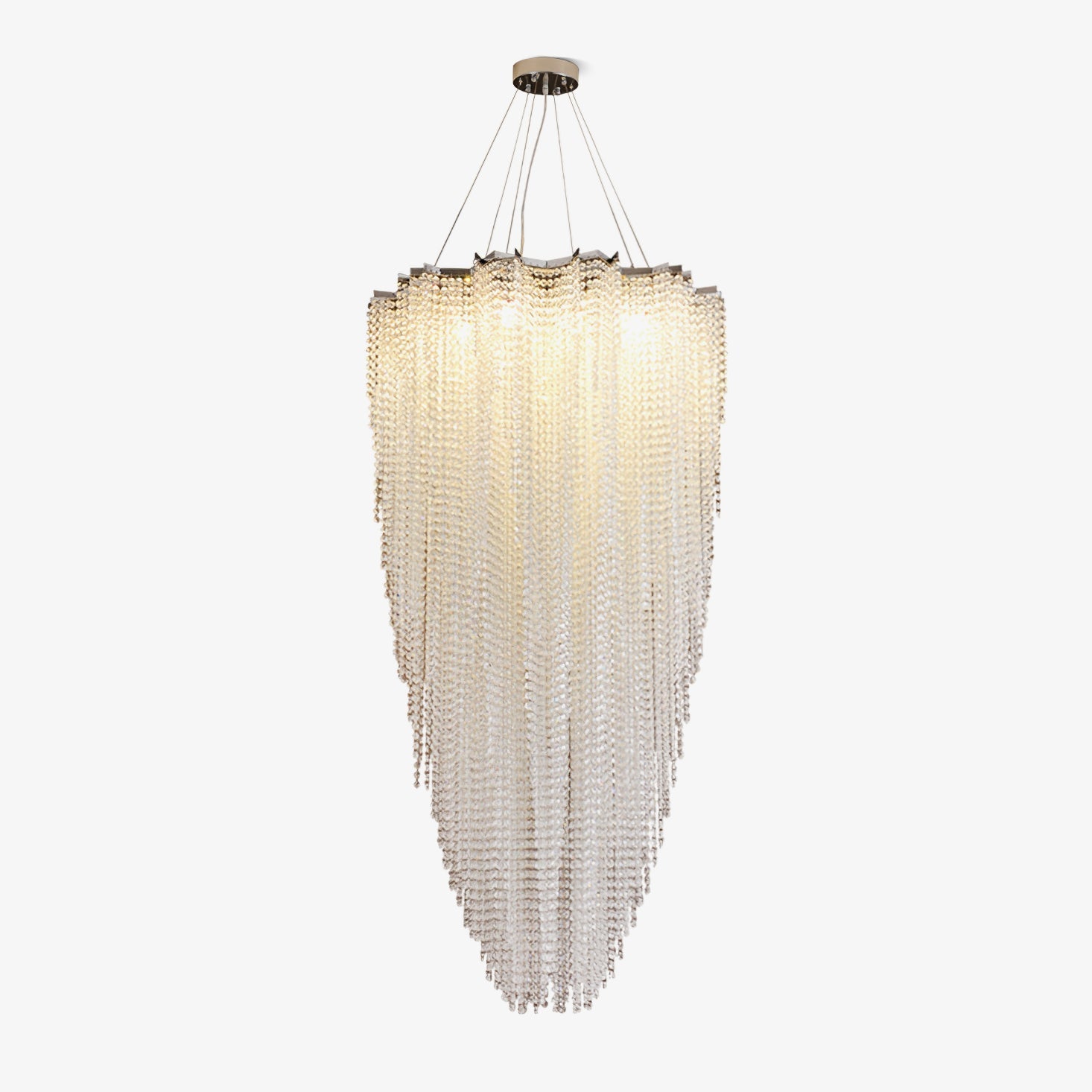 Zashayra Crystal Column Chandelier-Neutral Decor