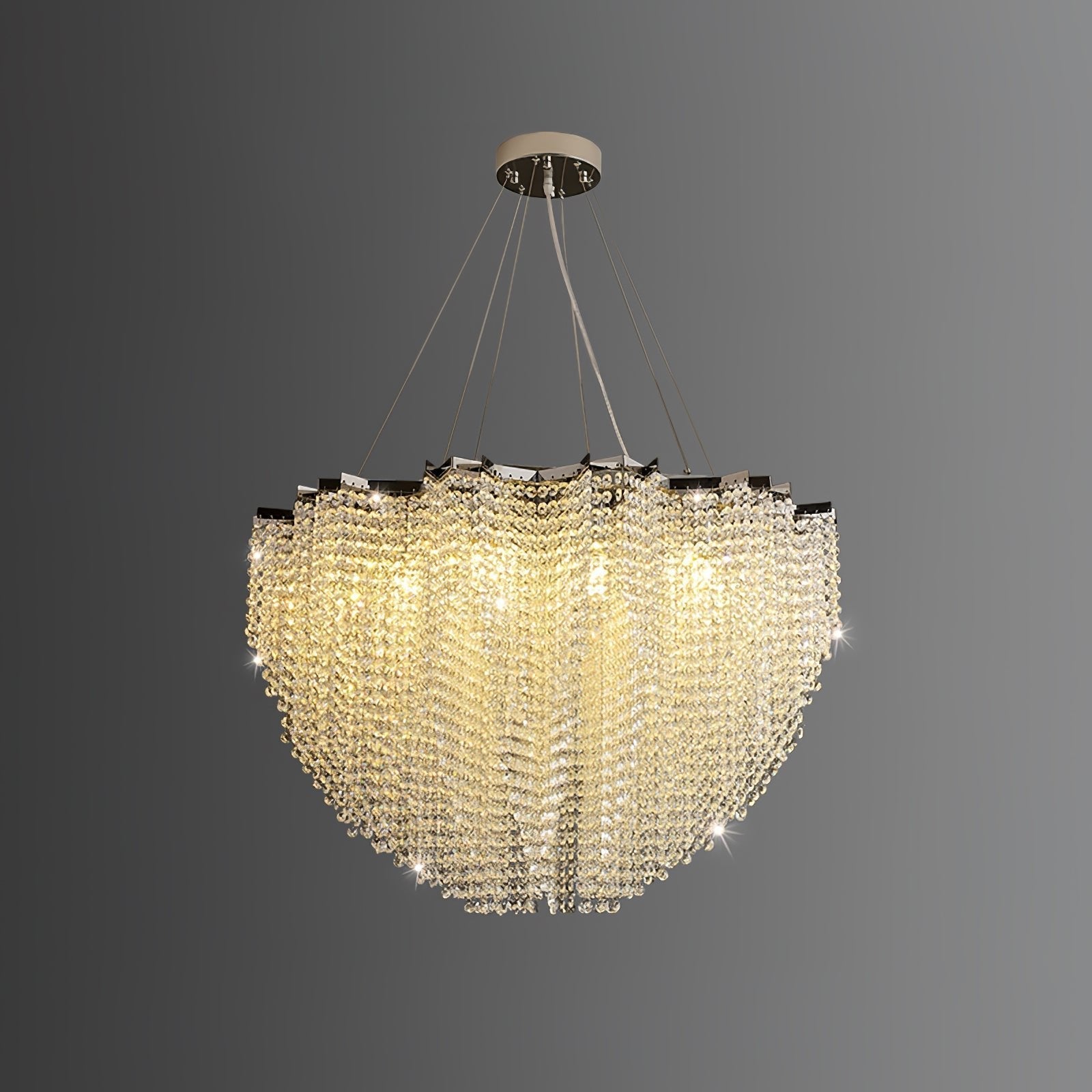 Zashayra Crystal Column Chandelier-Neutral Decor
