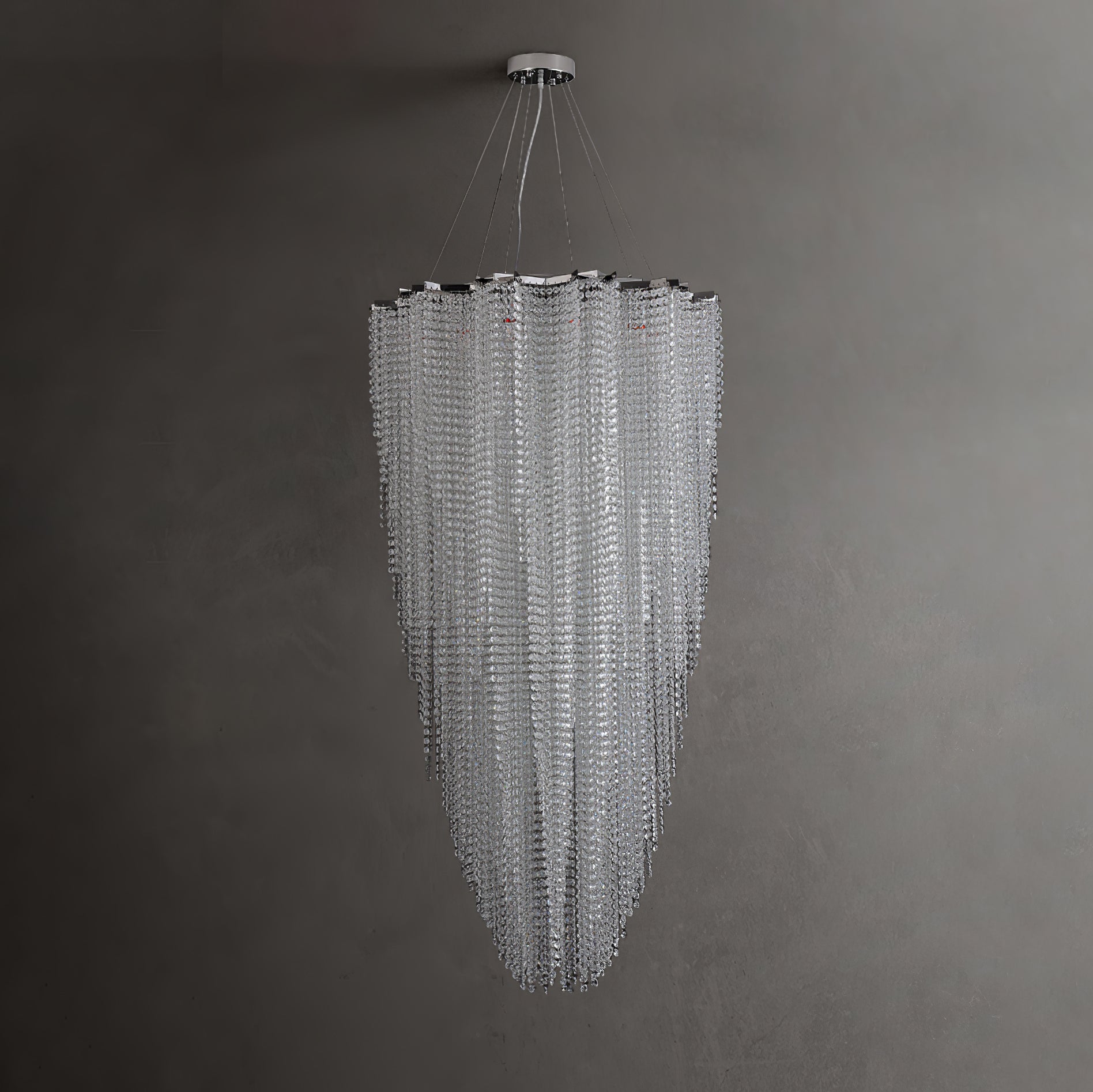 Zashayra Crystal Column Chandelier-Neutral Decor