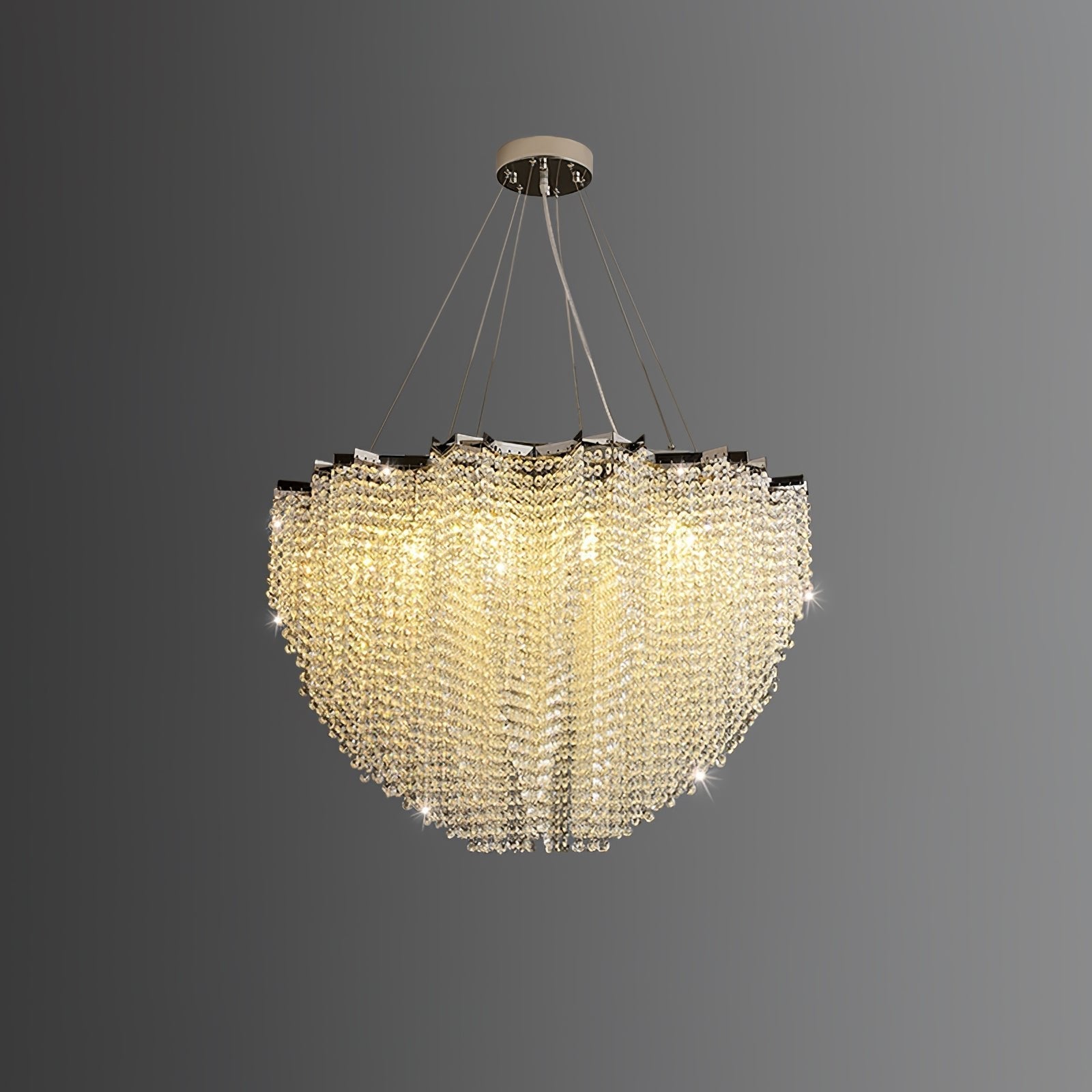 Zashayra Crystal Column Chandelier-Neutral Decor