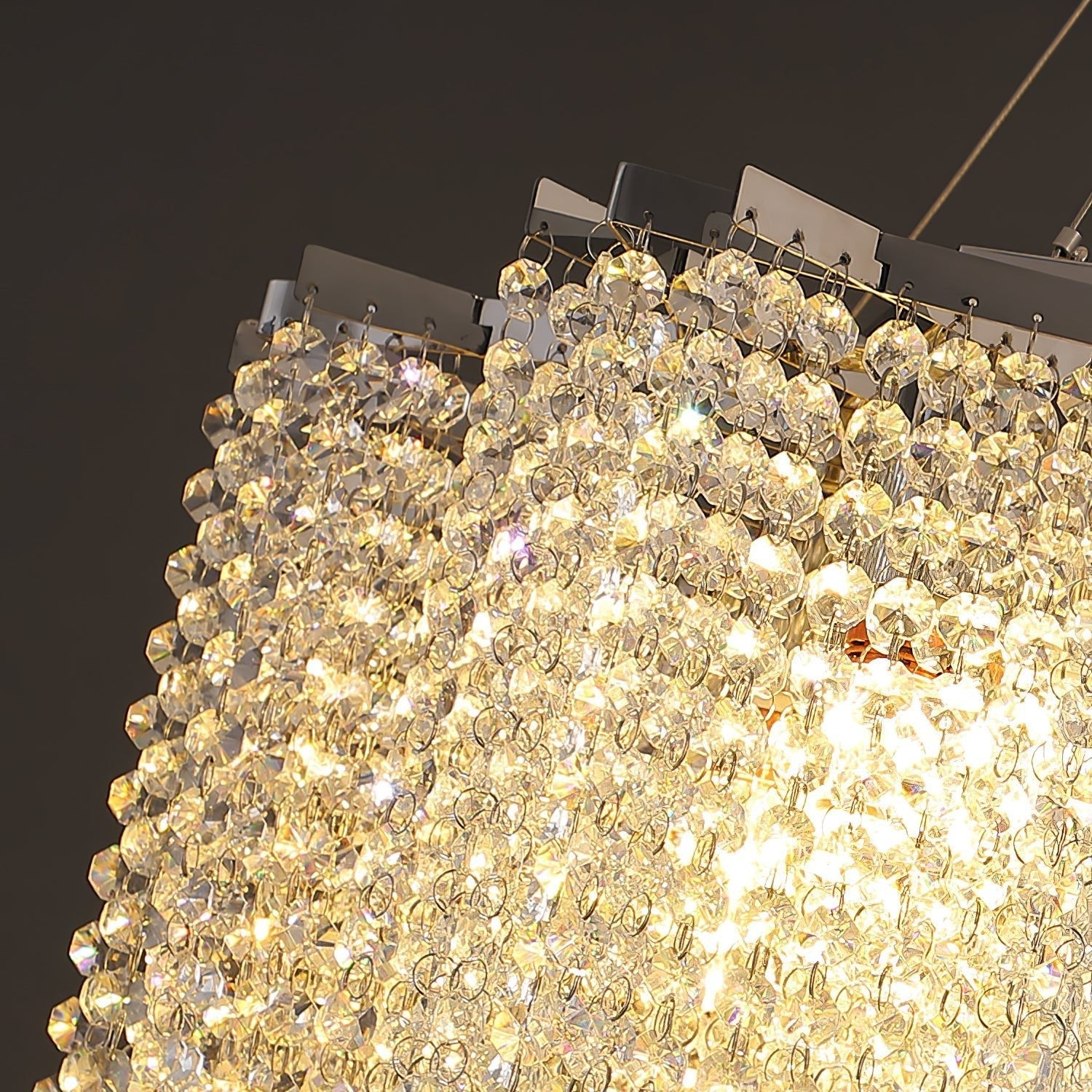 Zashayra Crystal Column Chandelier-Neutral Decor