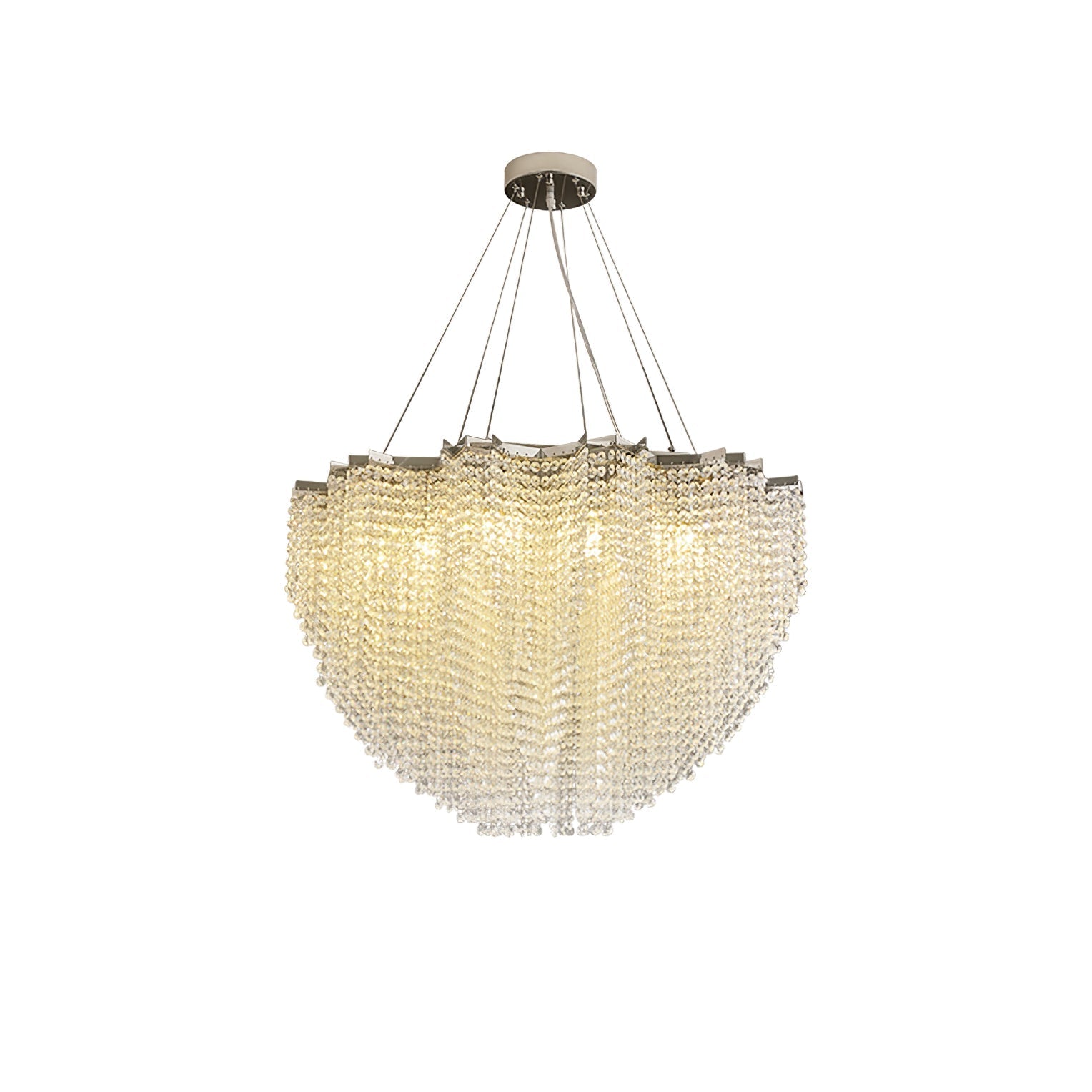 Zashayra Crystal Column Chandelier-Neutral Decor