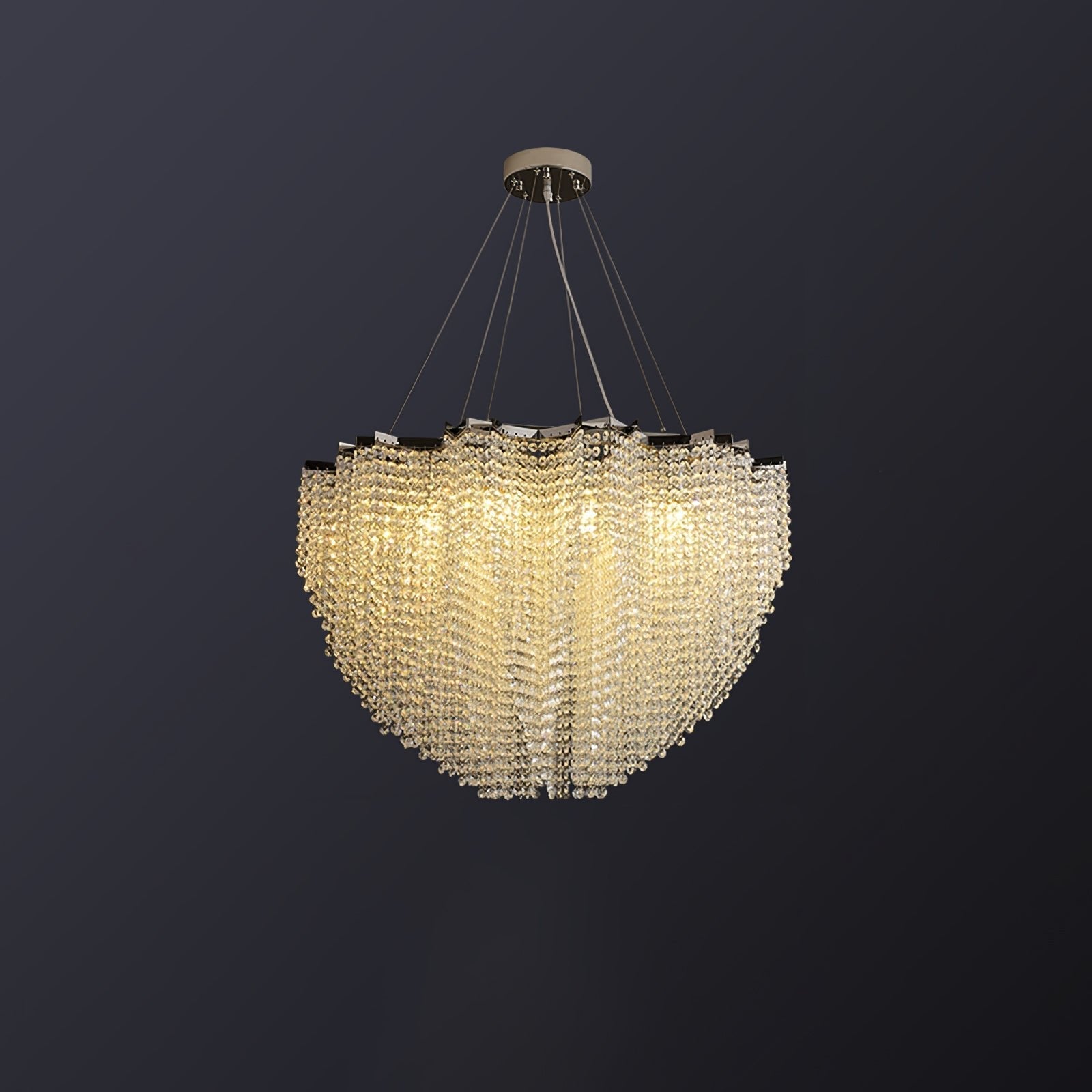 Zashayra Crystal Column Chandelier-Neutral Decor