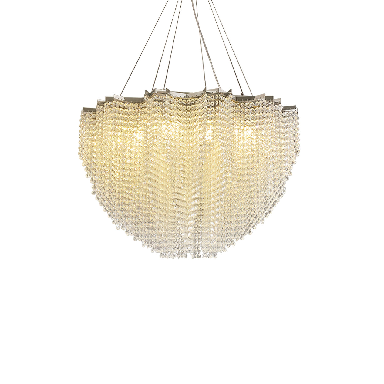 Zashayra Crystal Column Chandelier-Neutral Decor
