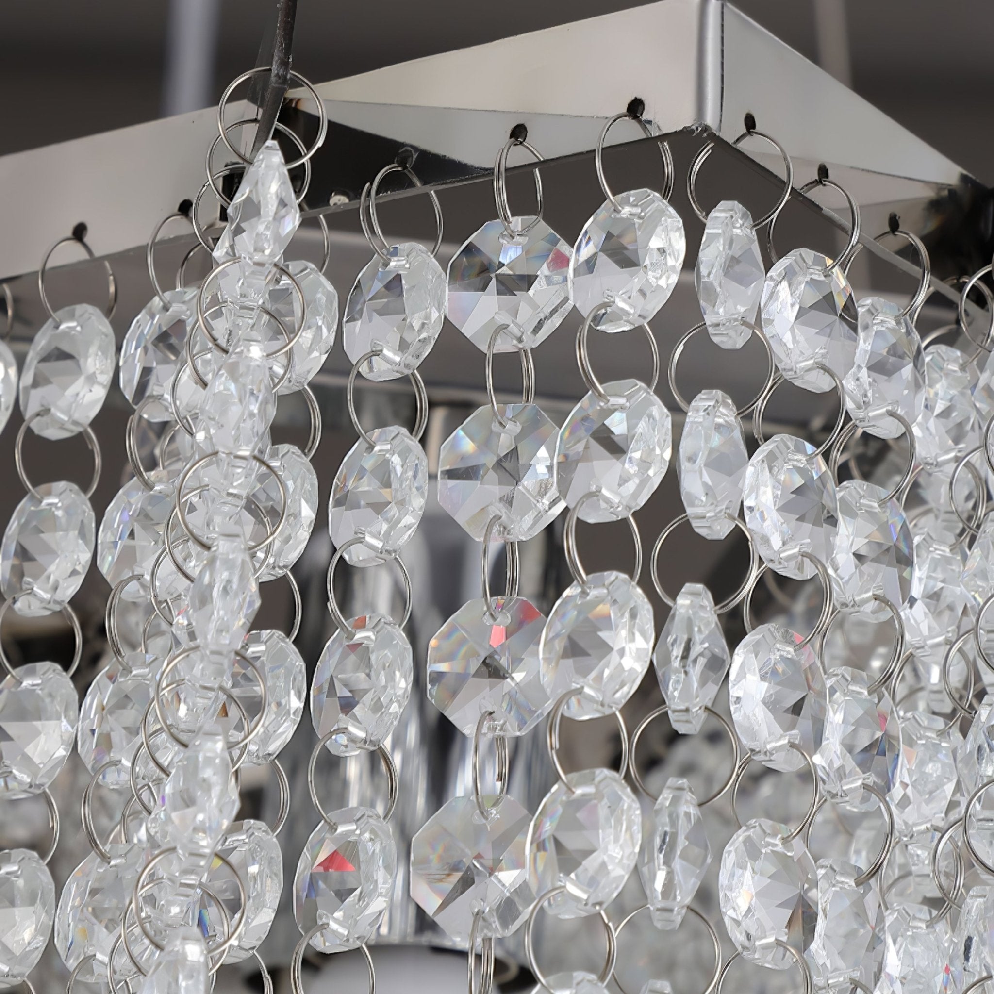 Zashayra Crystal Column Chandelier-Neutral Decor