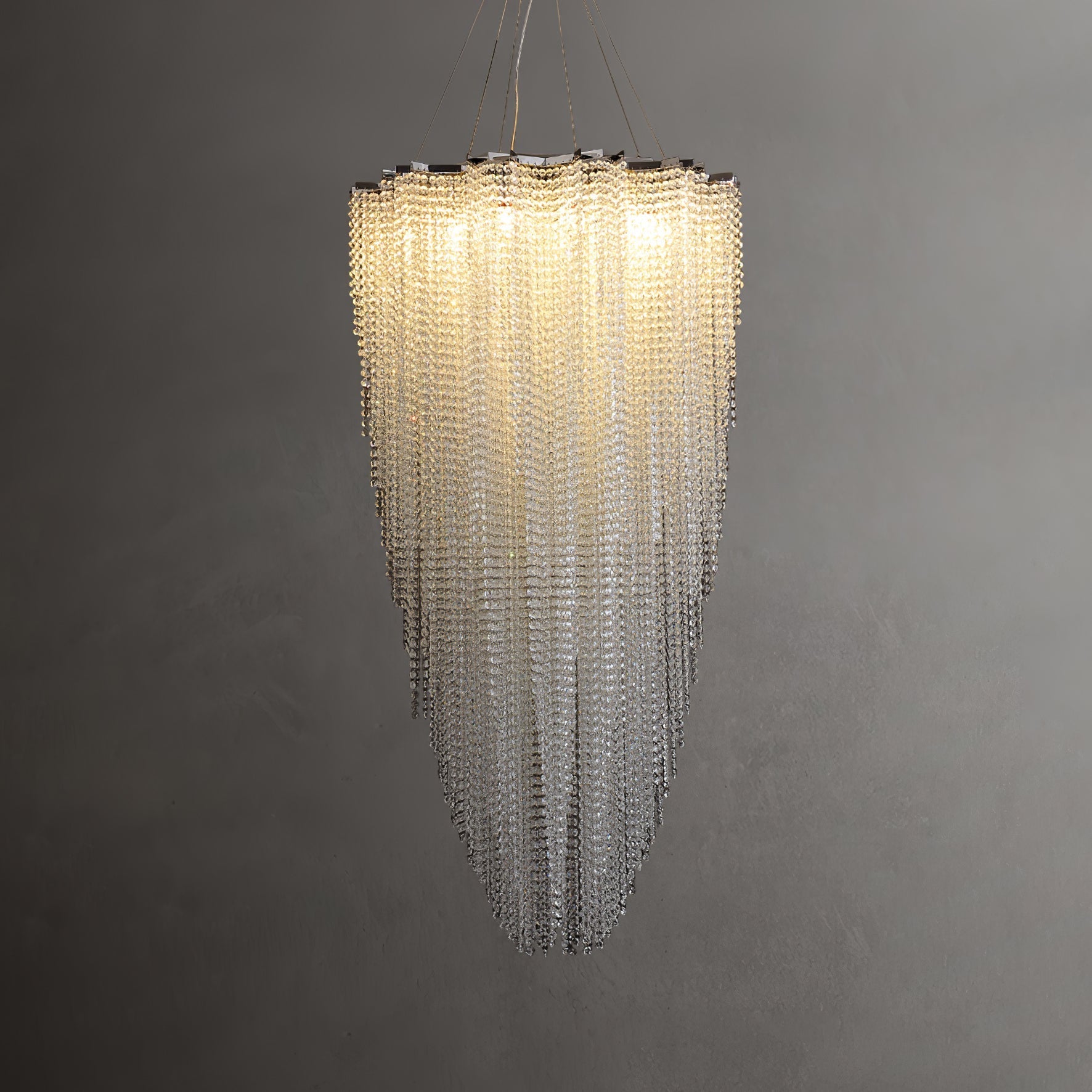 Zashayra Crystal Column Chandelier-Neutral Decor