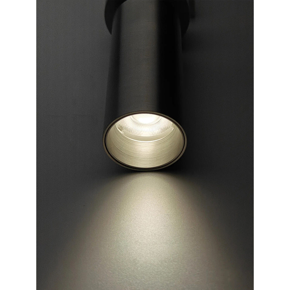 Stanly spotlight in gold finish, top-down view.