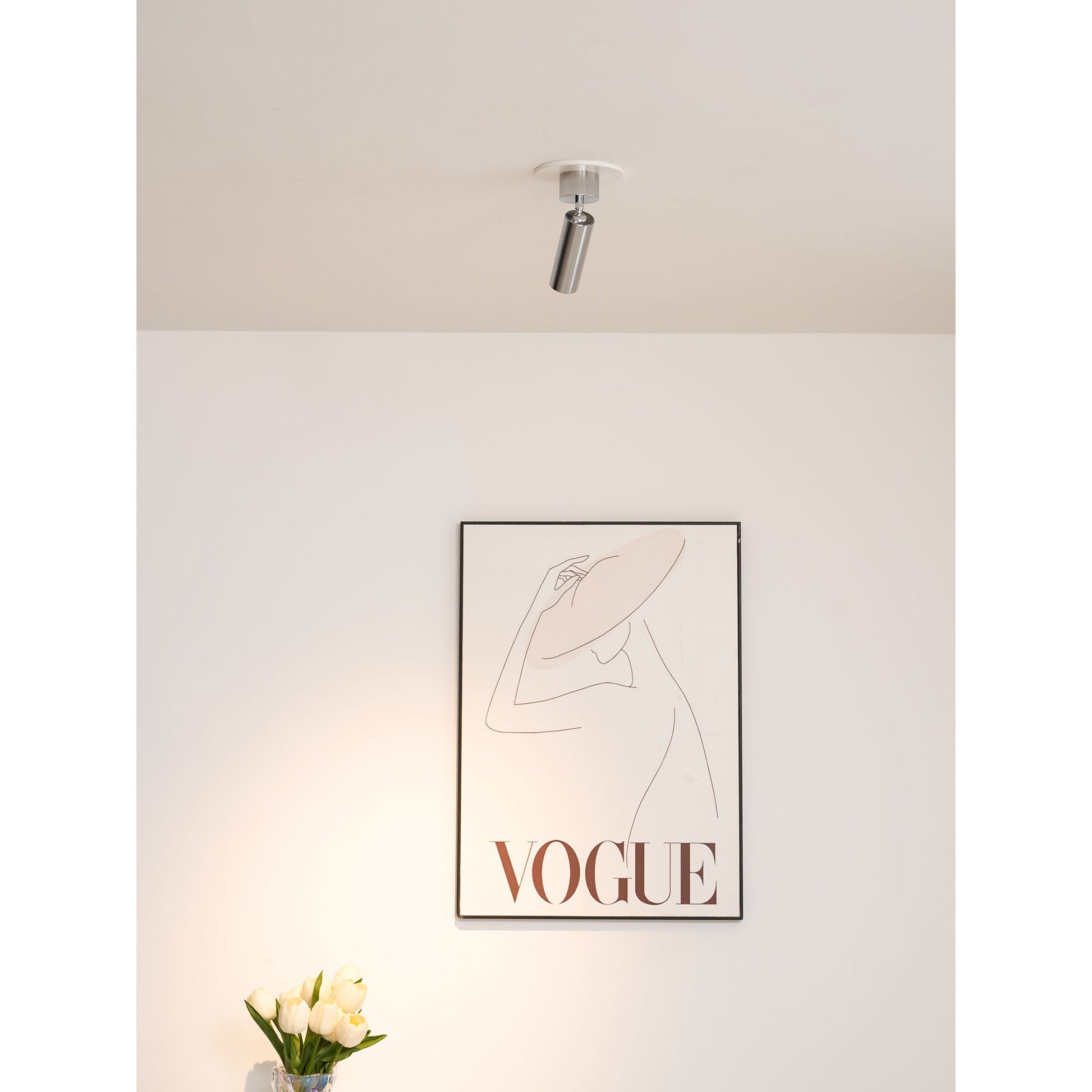 Dimensional drawing of the Stanly Ceiling Spotlight Lamp.