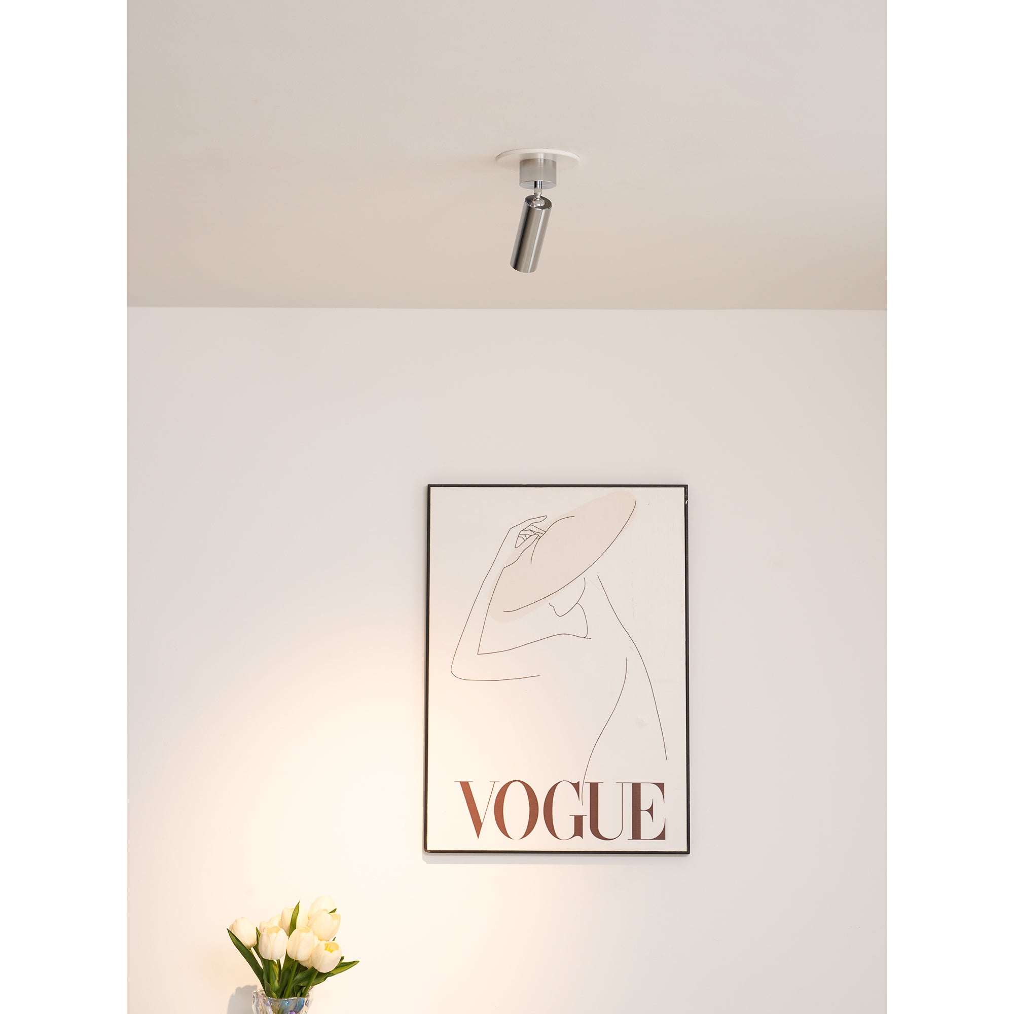 Dimensional drawing of the Stanly Ceiling Spotlight Lamp.