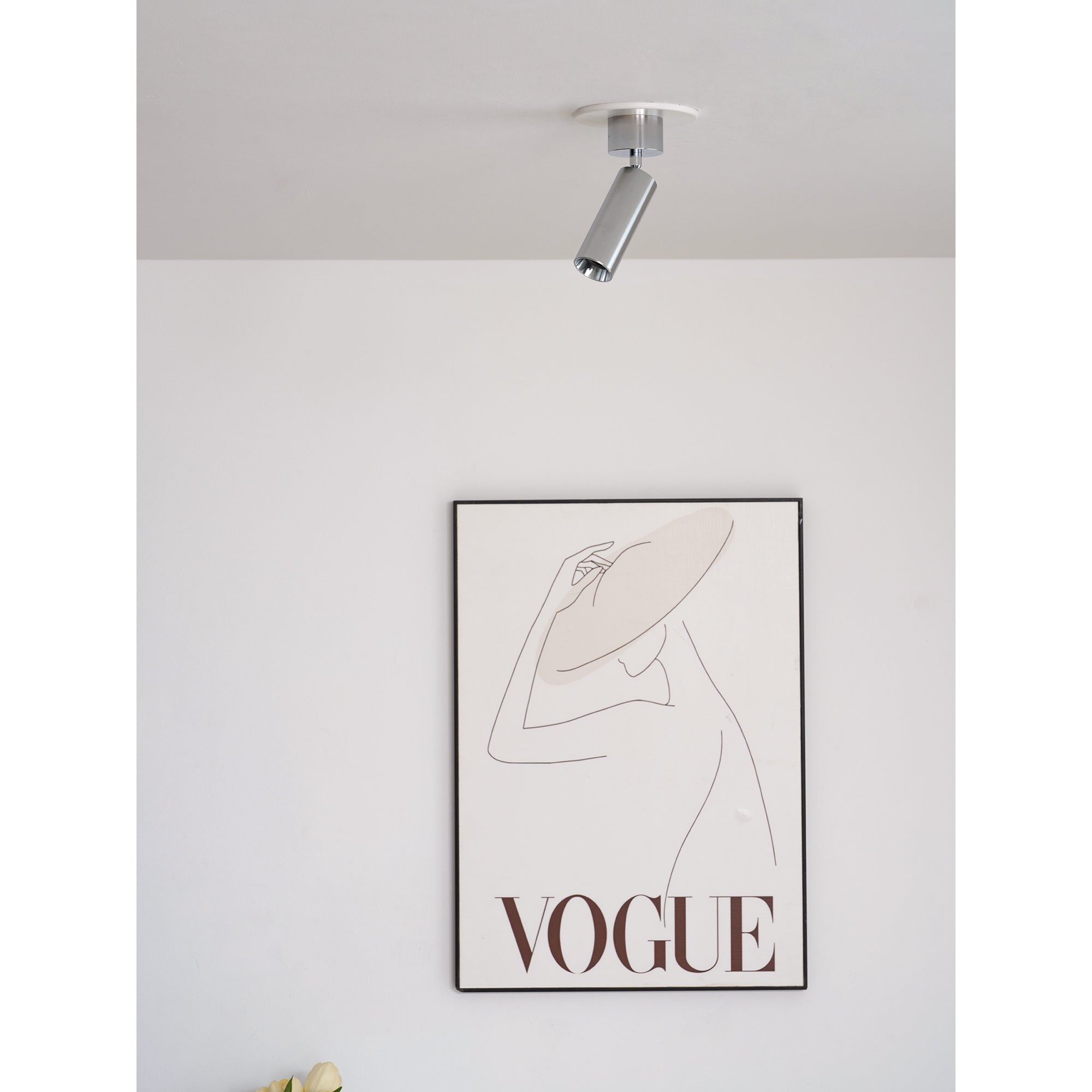 Stanly Ceiling Spotlight Lamp in aluminum finish, shown against a white background.