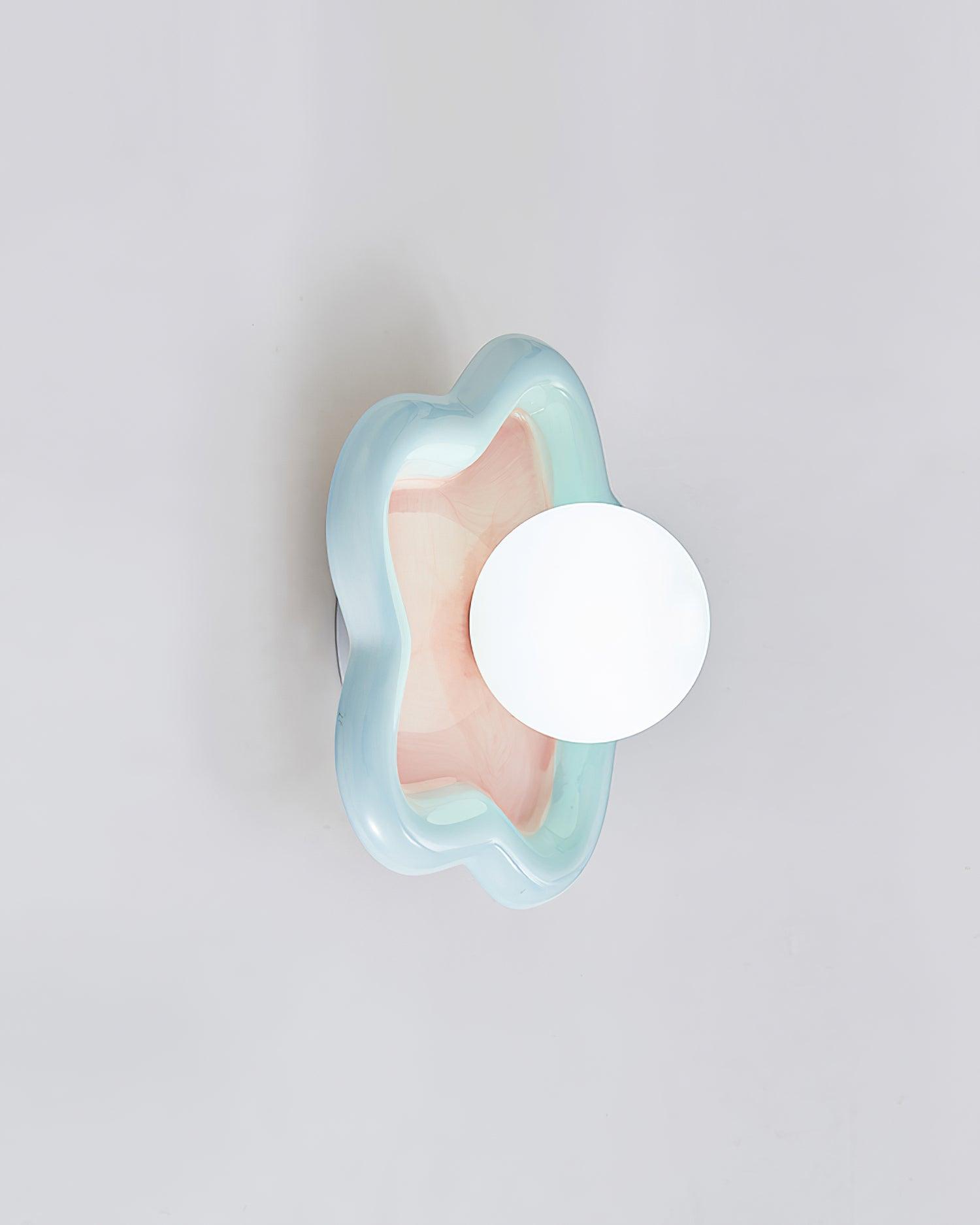Petani Pink Yellow Flower Wall Light
