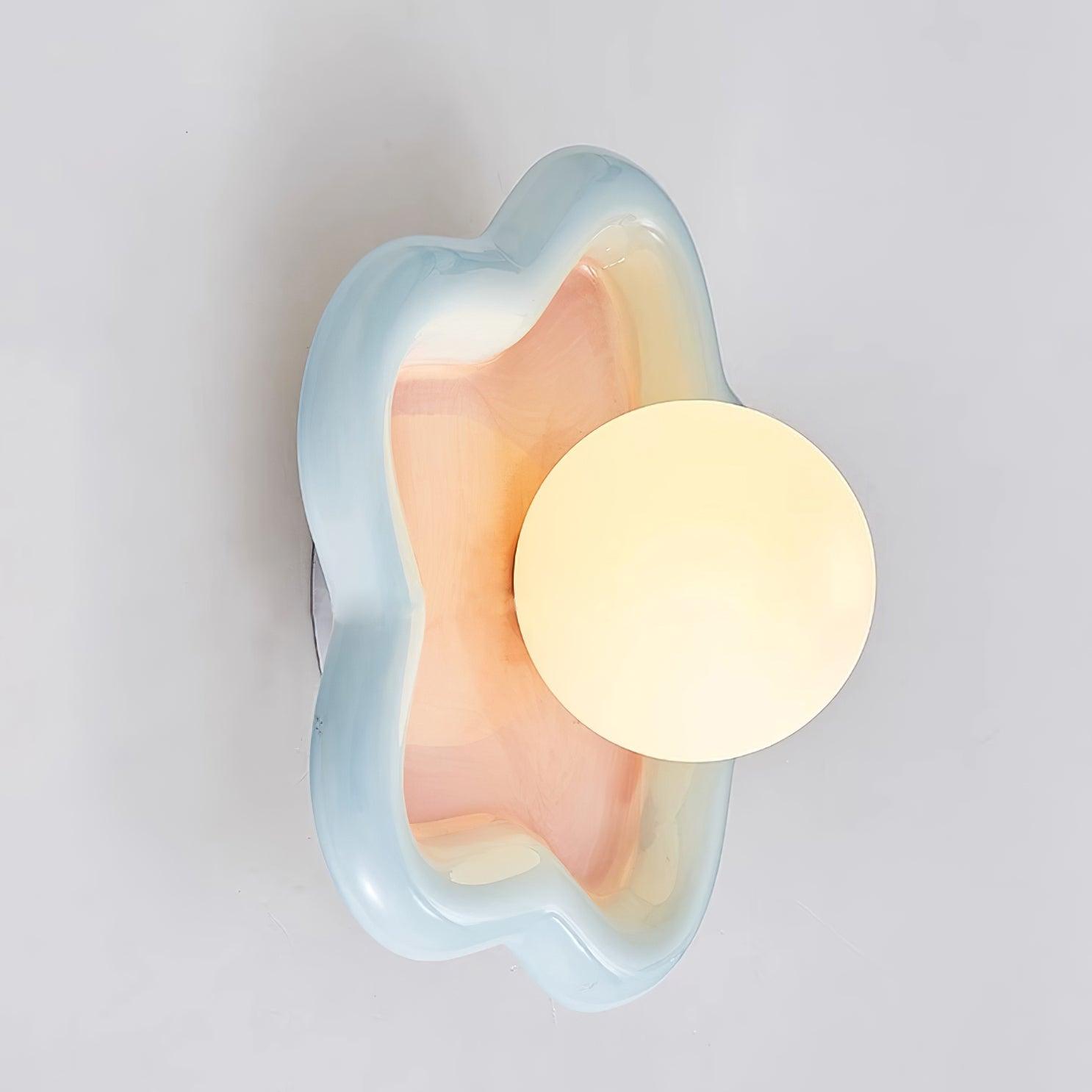 Petani Pink Yellow Flower Wall Light