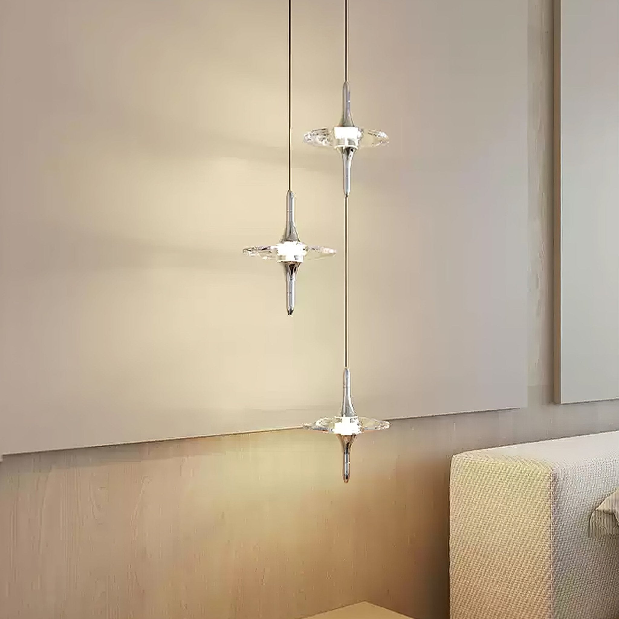 Starfall Staircase Chandelier-Neutral Decor