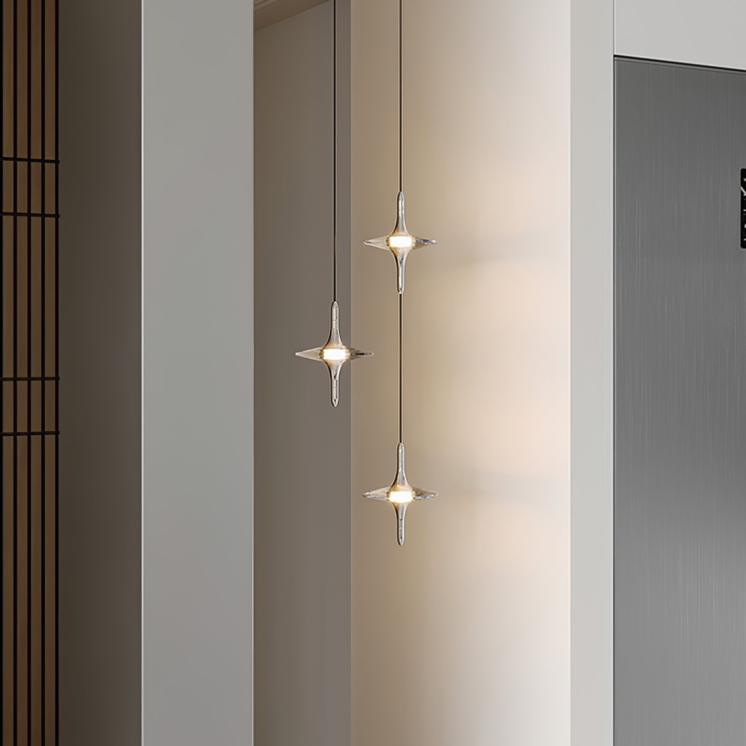 Starfall Staircase Chandelier-Neutral Decor