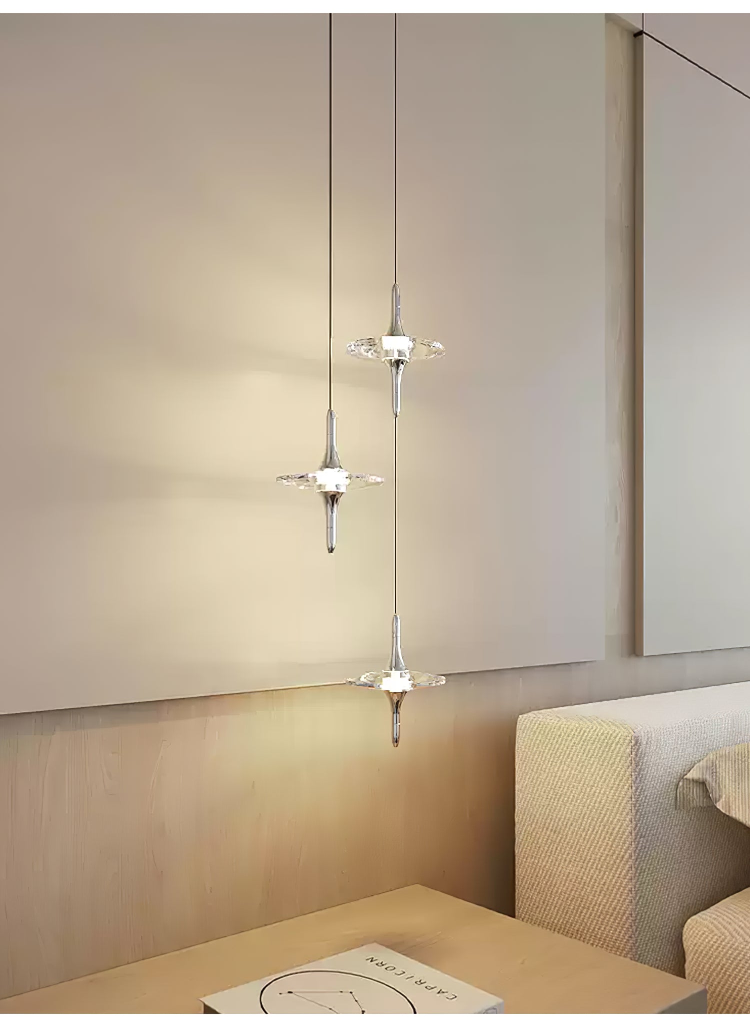 Starfall Staircase Chandelier-Neutral Decor