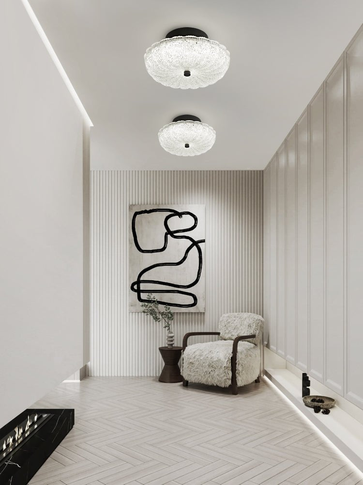 Evraeel Modern Minimalist Starlit Glass Ceiling Light-Neutral Decor