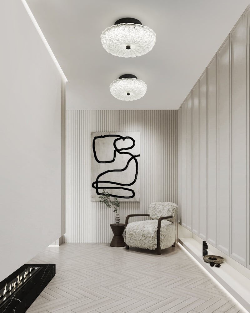 Evraeel Modern Minimalist Starlit Glass Ceiling Light-Neutral Decor