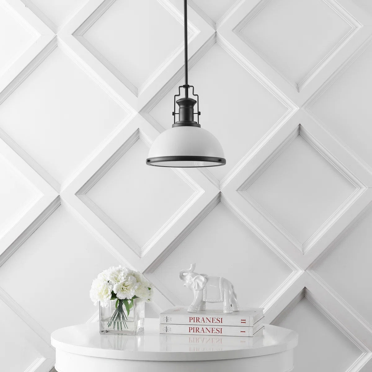The Staub Pendant Lamp shown in a lifestyle kitchen setting.