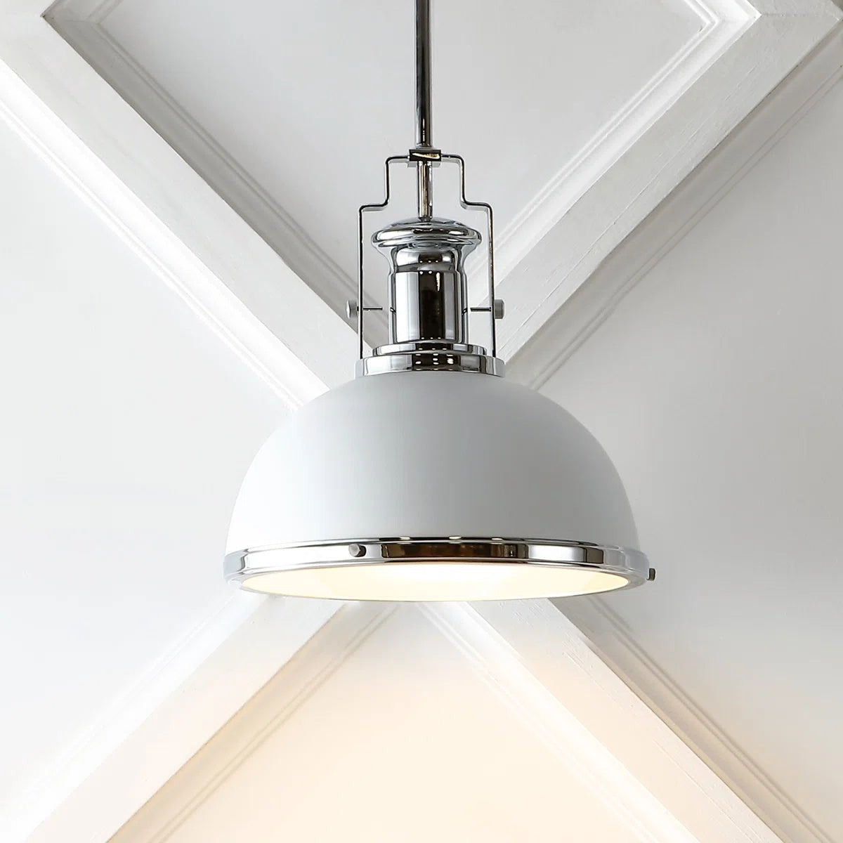 Close-up of the white finish texture.