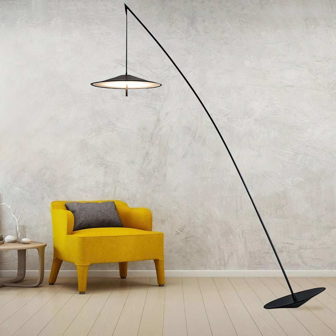 Arcana Black Minimalist Floor Lamp-Neutral Decor