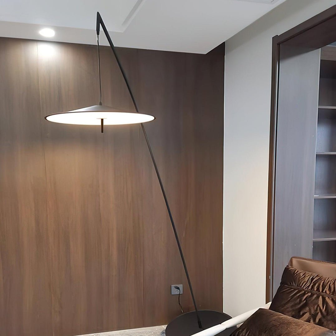 Arcana Black Minimalist Floor Lamp-Neutral Decor