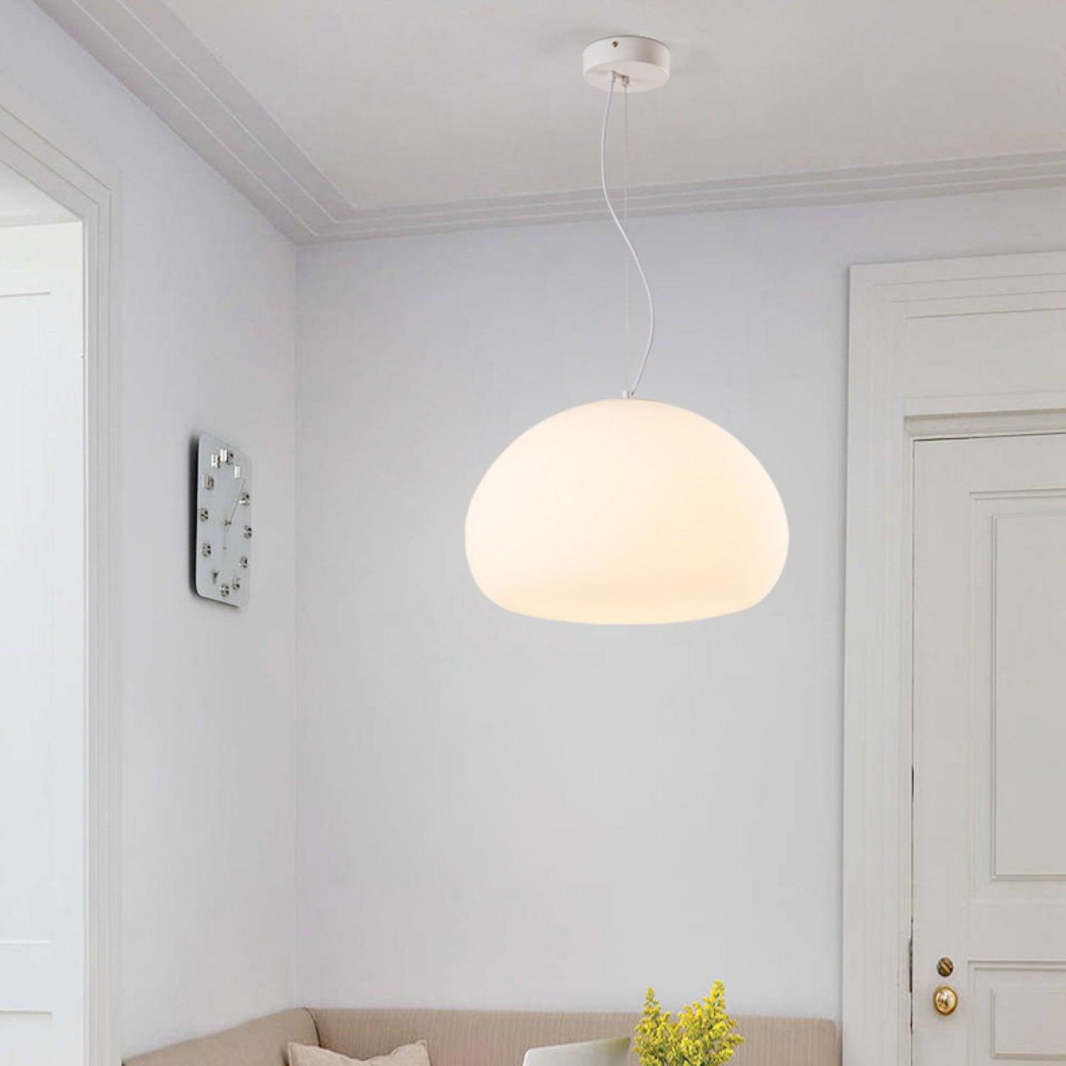 Zerina Glass cozy Pendant Light-Neutral Decor