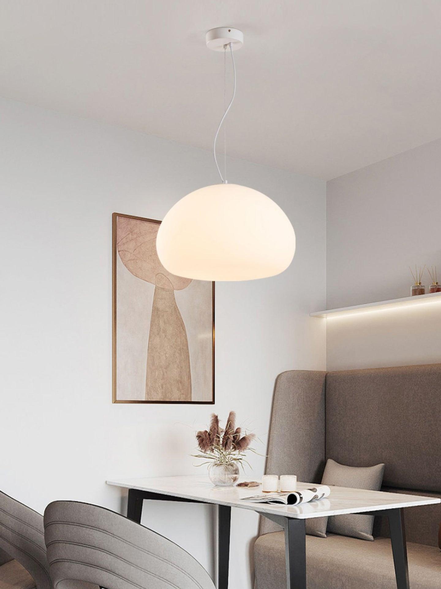Zerina Glass cozy Pendant Light-Neutral Decor
