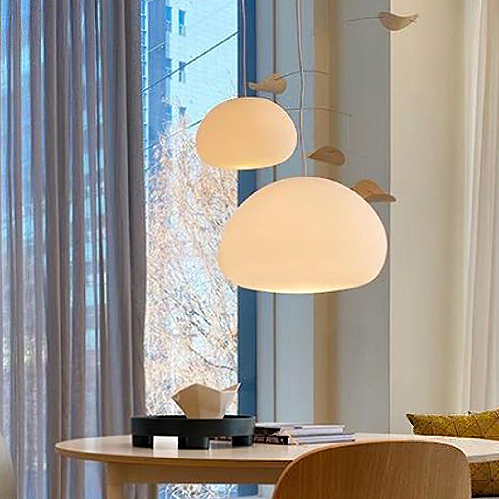Zerina Glass cozy Pendant Light-Neutral Decor