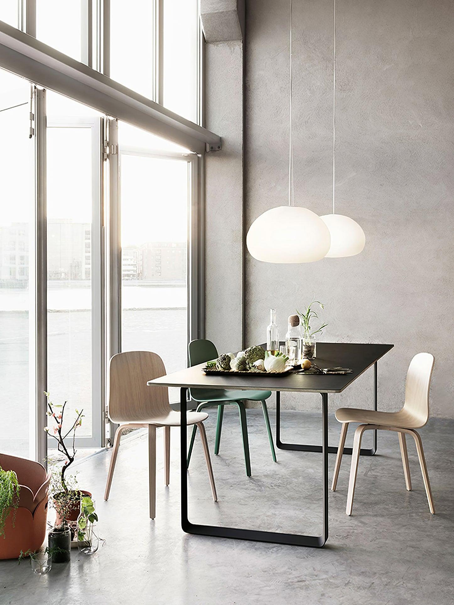 Zerina Glass cozy Pendant Light-Neutral Decor