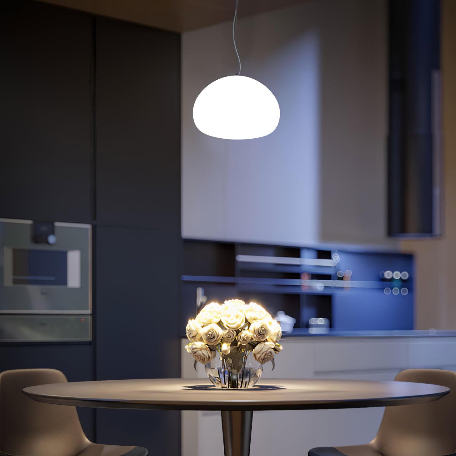 Zerina Glass cozy Pendant Light-Neutral Decor